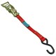 image 3 of Red Ratchet Strap Tie Down Trailer 4m Hook Cargo Strap 325kg Lashing x 2 (Pair)