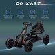 image 5 of HOMCOM Children Pedal Go Kart w/ Adjustable Seat, Handbrake - Black