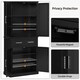 image 6 of Yaheetech Tall Pantry Cupboard with Doors and Adjustable Shelves Black