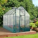 image 2 of Outsunny Walk-in Greenhouse Garden Polycarbonate Aluminium w Smart Window 6x6ft