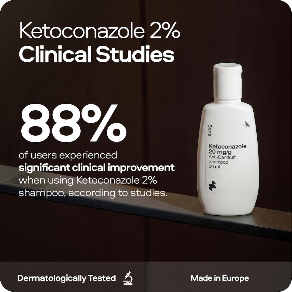 image 1 of Sons Ketoconazole 2% Anti-Dandruff Shampoo, Medicated Scalp Treatment, 2x60ml