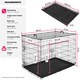 image 6 of Dog Crate Luna - foldable, robust steel mesh, double locked doors - 71x108x76cm