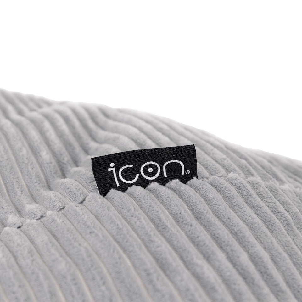 image 1 of icon Dalton Corduroy XL Recliner Bean Bag, Light Grey