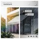 image 4 of Awning with hand crank - pressure fitted , height adjustable | Grey | light grey | 250 x 180 cm | 1