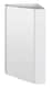 image 1 of Balterley Corner Wall Hung Mirror Cabinet by Balterley | White | Gloss White | 1