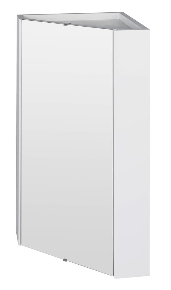 image 1 of Balterley Corner Wall Hung Mirror Cabinet by Balterley | White | Gloss White | 1