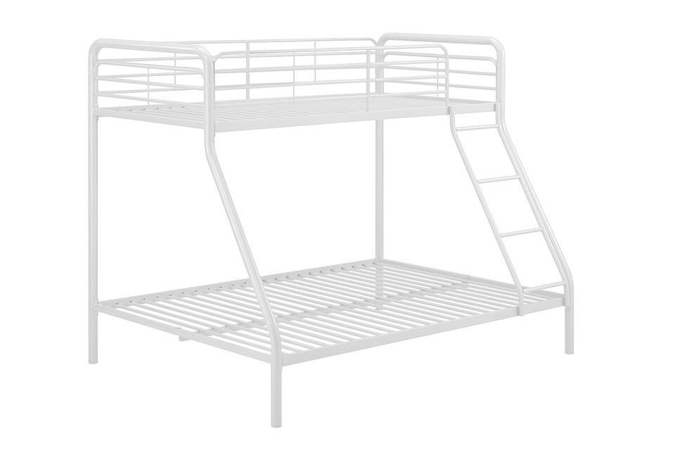 image 1 of Bunk Bed Metal White, Single/Double