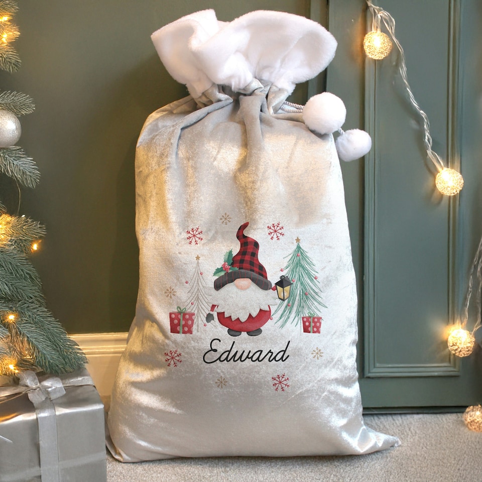 image 1 of Personalised Gonk Christmas Sack