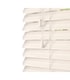 image 1 of 130cm White Oak Faux Wood Venetian Blinds with String (120cm Drop) | White | White