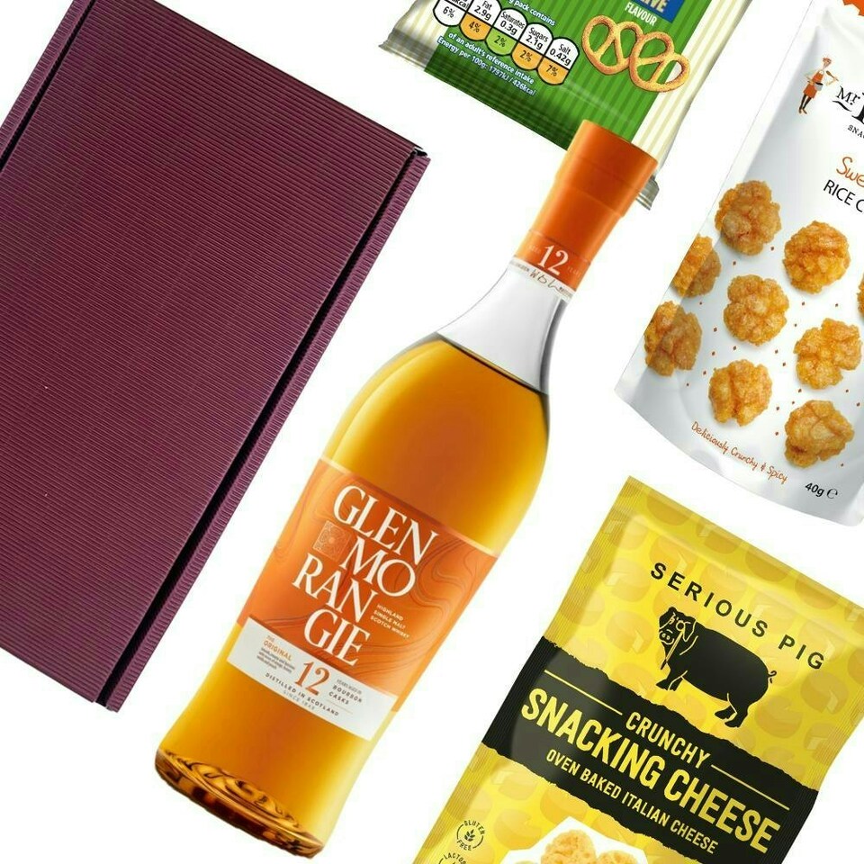 image 1 of Tullamore Dew Irish Whiskey Nibbles Hamper 70cl 40% abv