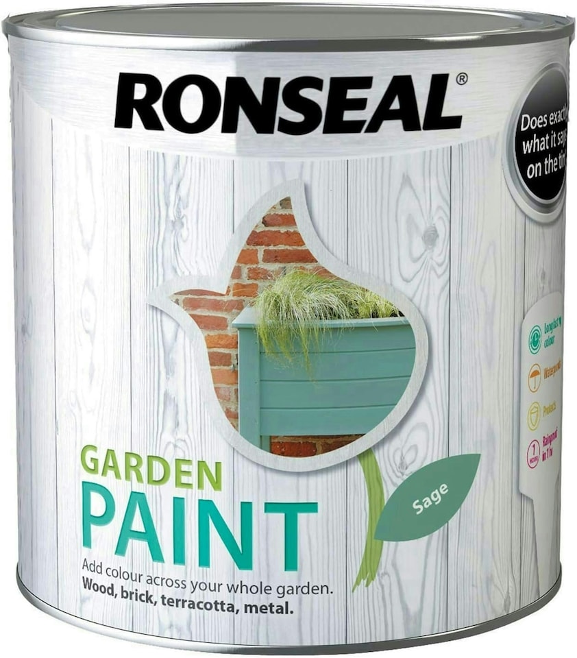 image 1 of Ronseal Garden Paint 2.5L Sage