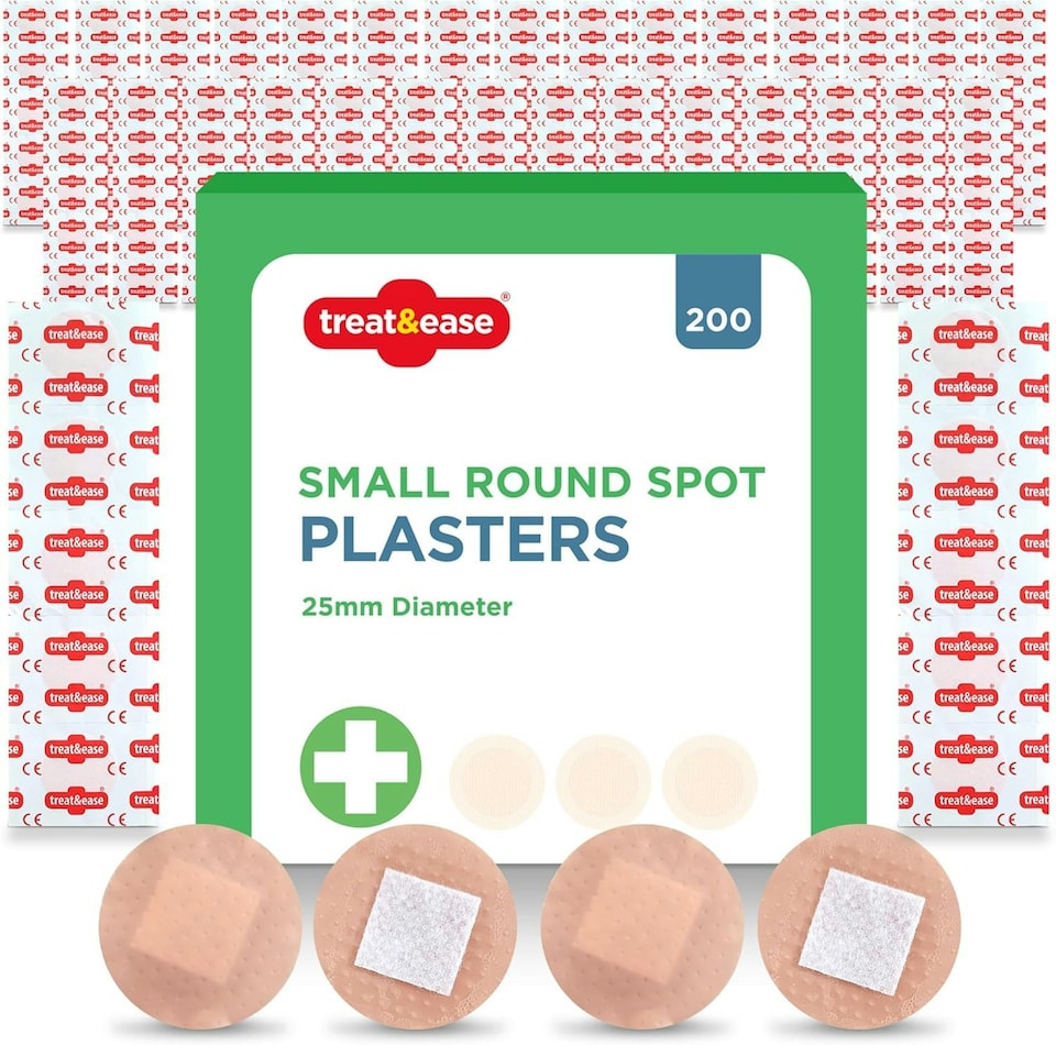 image 1 of SOL 200pk Small Round Spot Plasters 2.5cm - Fabric Plasters