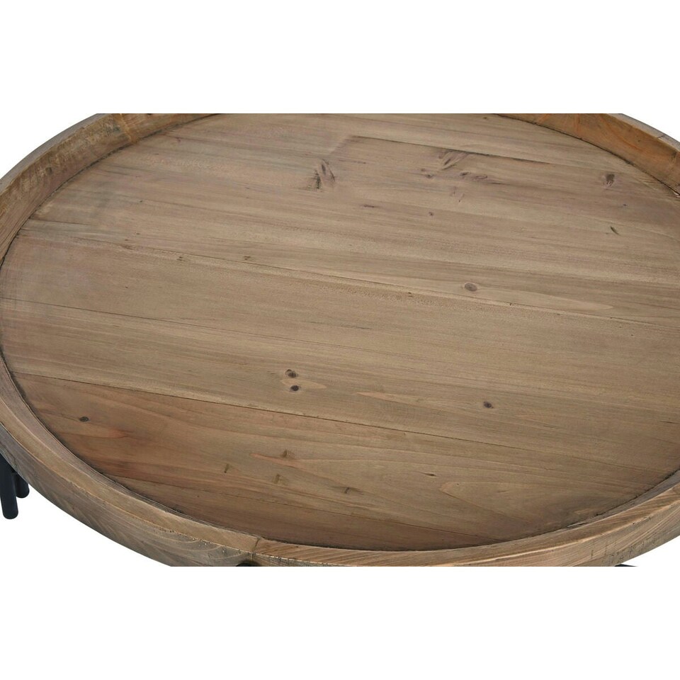 image 1 of Centre Table Home ESPRIT Wood Metal 90 x 90 x 45 cm