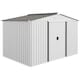 image 1 of Outsunny 9 x 6ft Metal Garden Shed, Outdoor Storage Tool House with Ventilation Slots, Foundation Kit and Lockable Double Doors, Silver