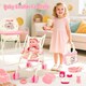 image 3 of Complete Baby Doll Accessories Nursery Set Pretend Role Play Cot Set for Kids Doll Crib High Chair Prentend PlayBrand