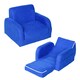 image 9 of HOMCOM 2 In 1 Kids Sofa Chair Bed Folding Couch Flannel Foam for 3-4 years 