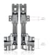 image 6 of SPARES2GO Door Hinges for Bosch Fridge Freezer 3306 3702 3307 3703 5.0 41.5 Pair Hinge Silver