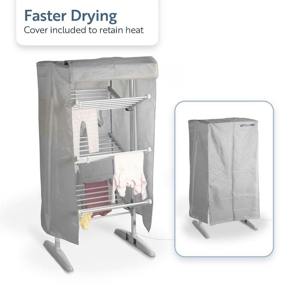 image 1 of Minky Heated Clothes Airer - SureDri 4 Tier Airer, Cover Included