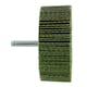 image 4 of 120 Grit 80mm Flap Wheel Disc Abrasive Sanding Pads For Drills 6mm Shank 10pc