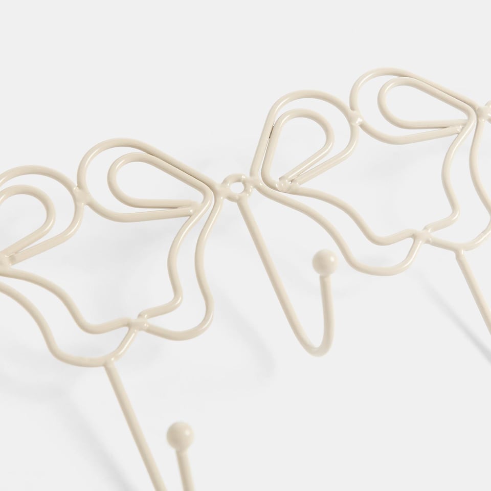 image 1 of OHS Bows Over the Door Hook Hanger 5 Hooks Coats Towel Rack