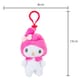 image 7 of Hello Kitty Soft Toy melody Clip On Cute Plush Huggable Cuddly 12cm Pink