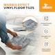 image 2 of NOVECRAFTO Vinyl Floor Tiles Self Adhesive – 12x12in Peel and Stick Flooring for Kitchen, Bathroom & Living Room – Charcoal Marble Flow Design | Grey | 3.72 sqm