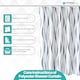 image 3 of Geometric Design Polyester Shower Curtain with 12 Hooks - 180x200cm