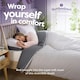 image 5 of Coverless Comfort 4.5 Tog Duvet, Single | Grey