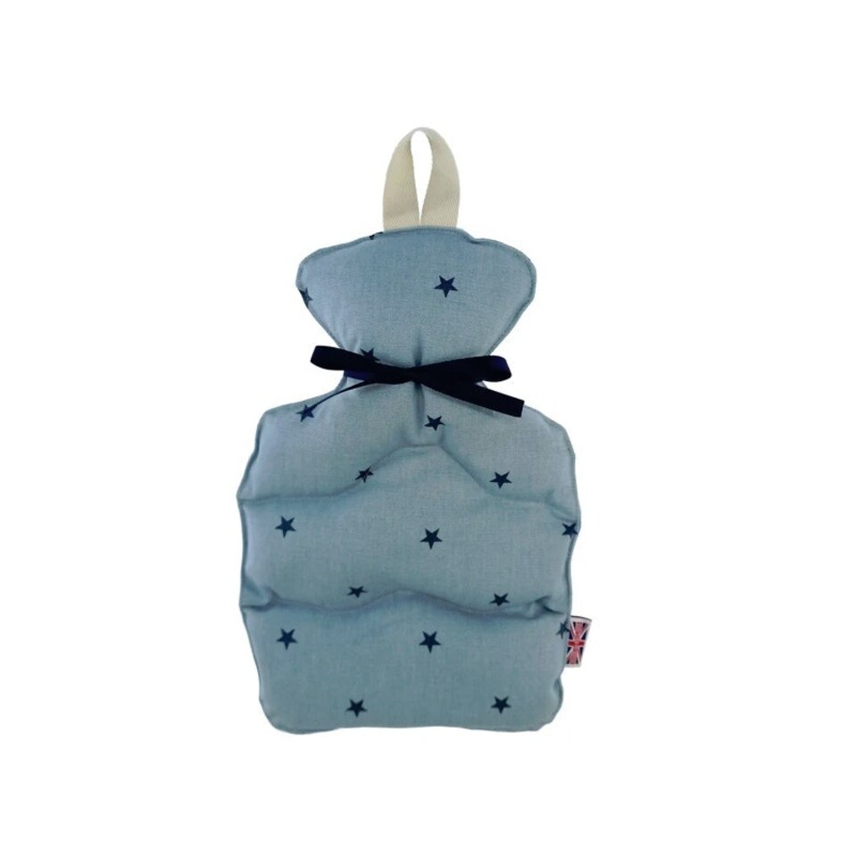 image 1 of The Wheat Bag Company Microwaveable Lavender Wheat Bottle Denim Blue Stars