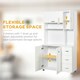 image 5 of HOMCOM Freestanding Kitchen Cupboard Storage Unit  Drawers Handles Shelf