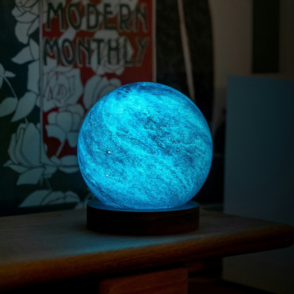 image 1 of Gingko Large AstraGlass Desk Lamp Multi | Galaxy Breeze