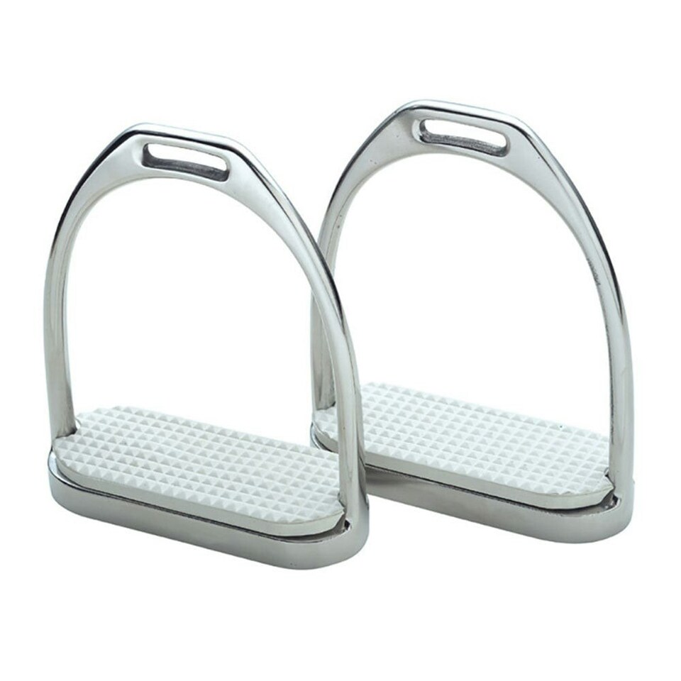 Shires Horse Fillis Stirrups - Silver - 4.25in