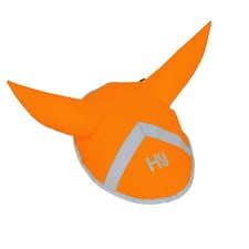Hy Reflector Horse Ear Bonnet - Orange - Pony