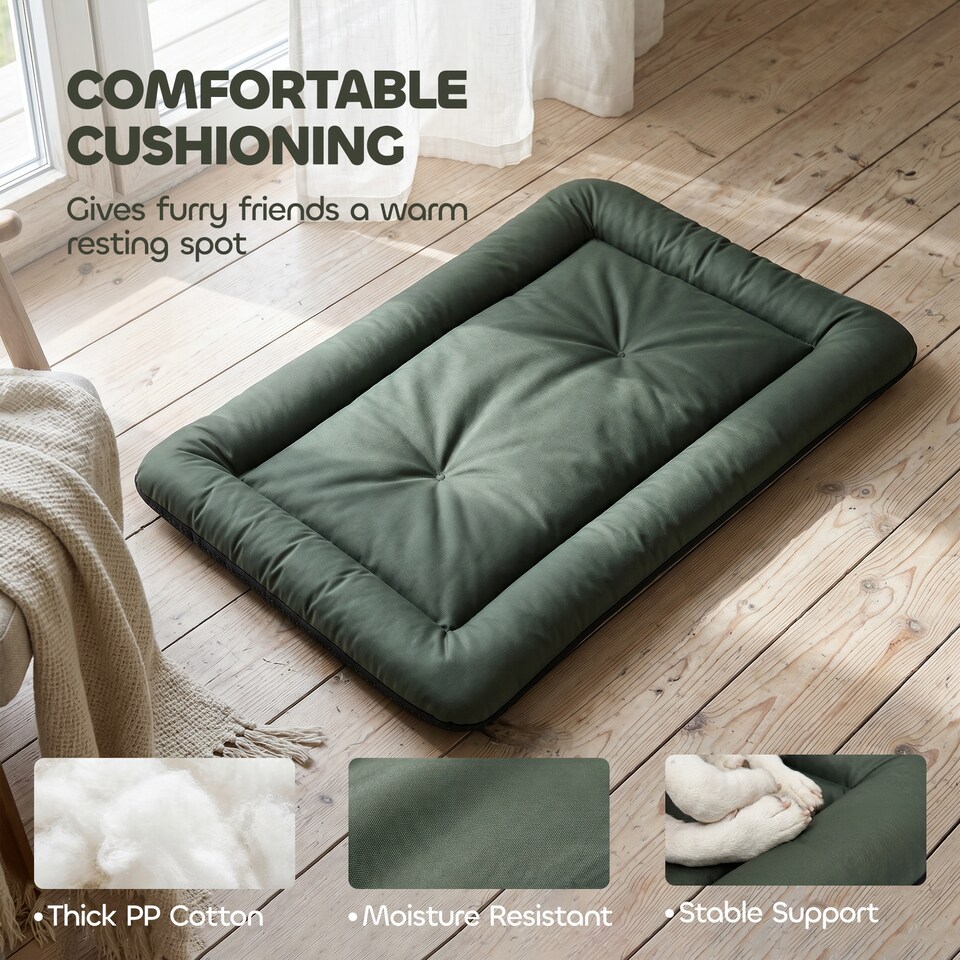 image 1 of PawHut Waterproof Dog Bed Foldable Washable with Anti-Slip Bottom, Green