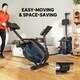 image 5 of SPORTNOW Water Rowing Machine with Adjustable Resistance, Vertical Storage