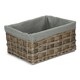 image 2 of Extra Large Grey Scandi Storage Basket With Grey Lining | Grey | Grey