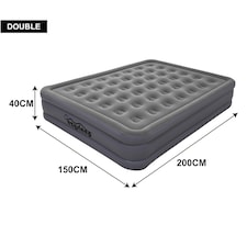 Ezysleep Deluxe Double Single Flocked Camping Airbed Inflatable Mattress Blow Up Air Bed