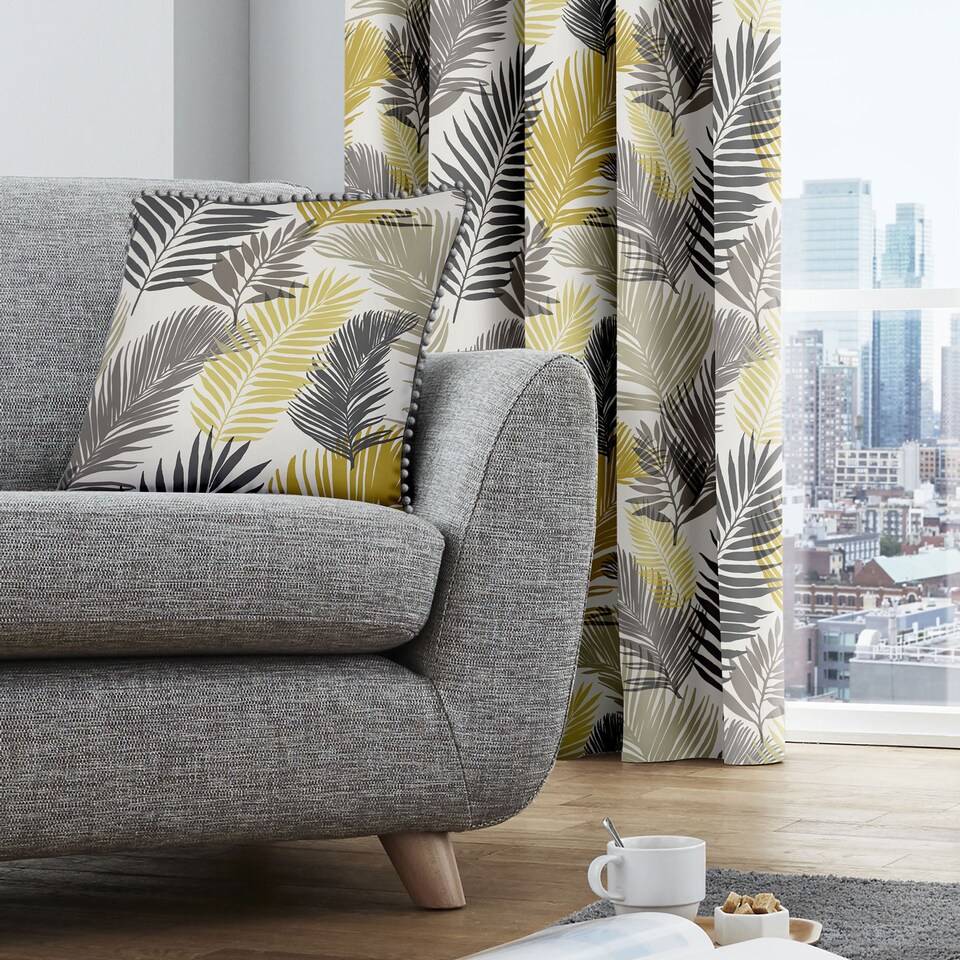 image 1 of Fusion Tropical Cushion Cover Ochre