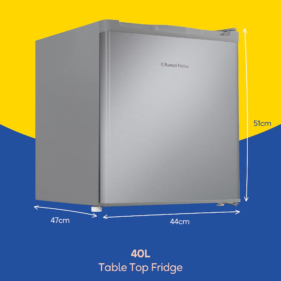 image 1 of Russell Hobbs RHTTLF2E1SS 40L Larder Fridge Stainless Steel