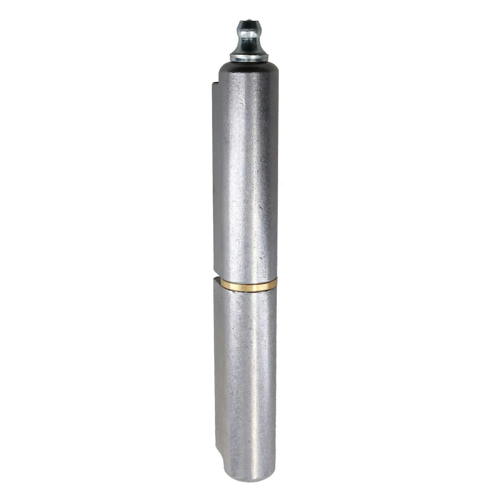 image 1 of Lift Off Bullet Hinge Weld On with Grease Nipple 16x120mm Heavy Duty Door Silver