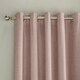 image 2 of Savoy Blush Blackout Curtains 90 x 72 inch (229 x 183 cm) 100% Blackout Eyelet Thermal Noise Reducing Curtains for Bedroom and Living Room