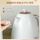 image 8 of HOMCOM Electric Kettle, Fast Boil, 1.7L, 3kW, Swivel, Auto Shut-off, Cream