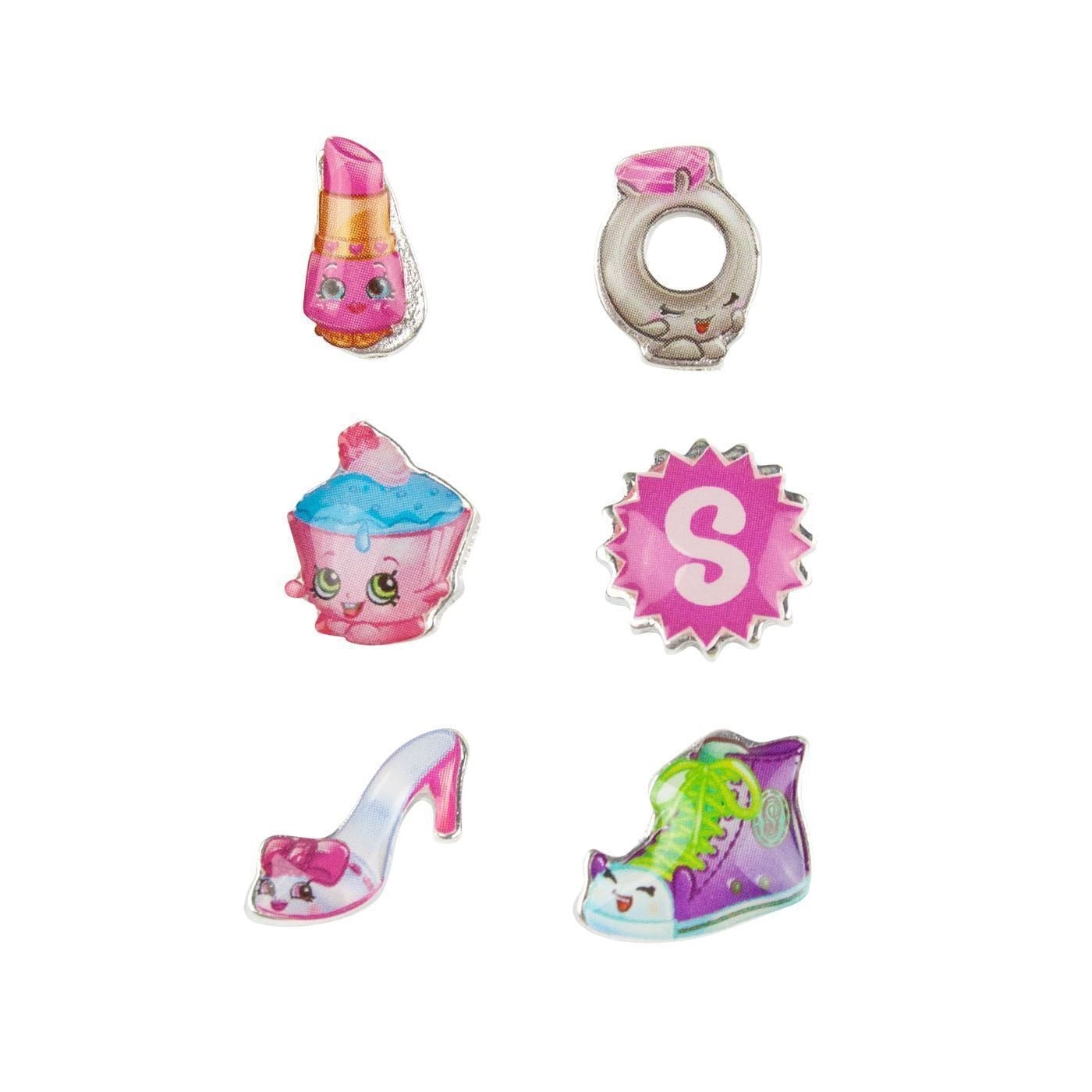 Shopkins Girls Characters Earring Set (Pack of 6) Multi Multicoloured One Size 1