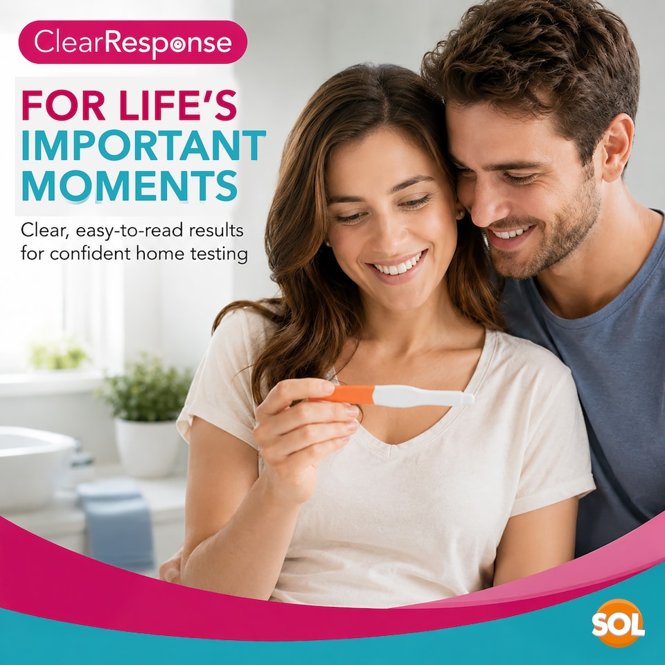 image 1 of SOL Clear Response Early Detection Pregnancy Test Kit 3 Pack