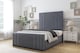 image 2 of Sloomy Kingsley Steel Plush Bed Frame With 50" Upholstered Headboard 6' Super King