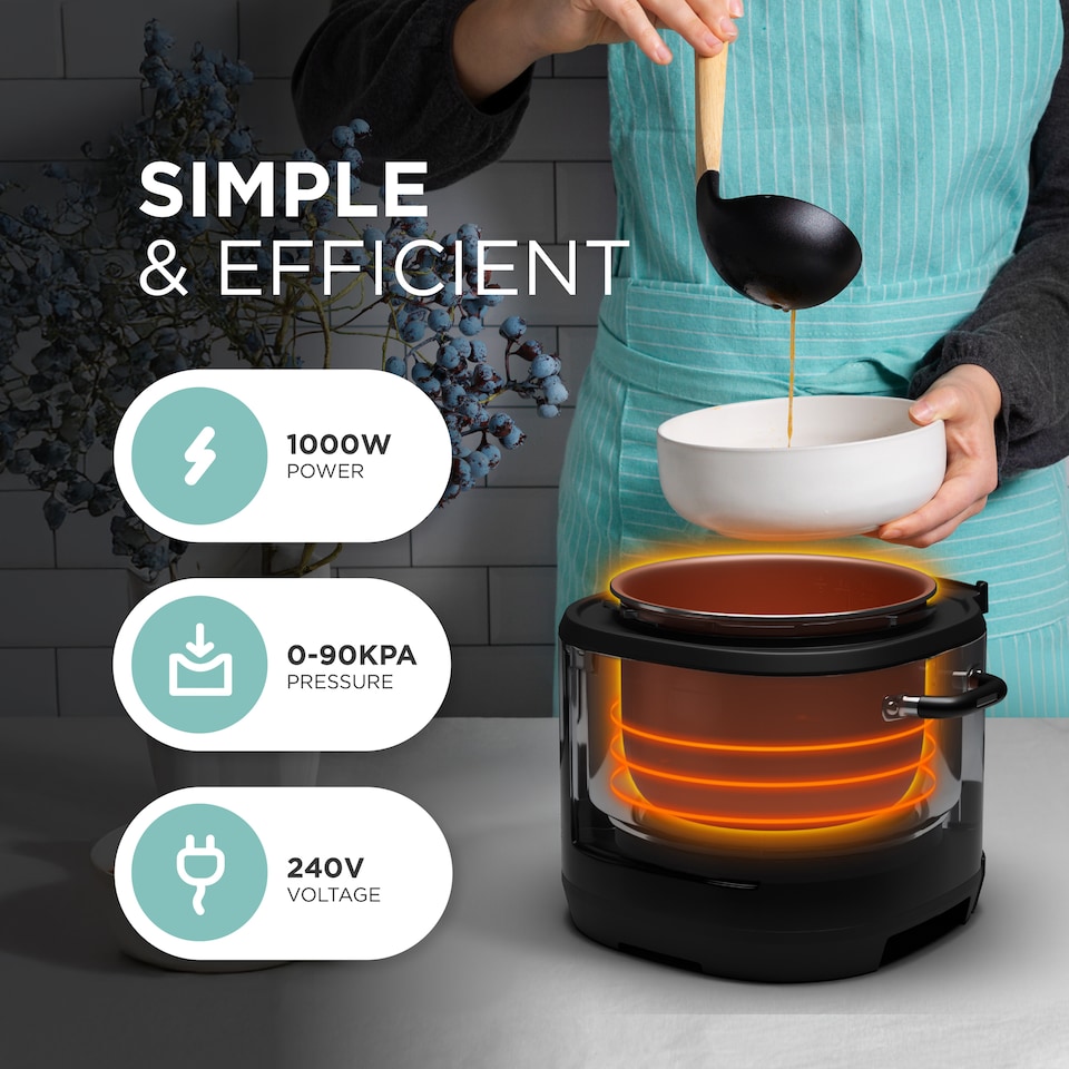 image 1 of DMD 23-in-1 Pressure Cooker 6L with Free Recipe Book