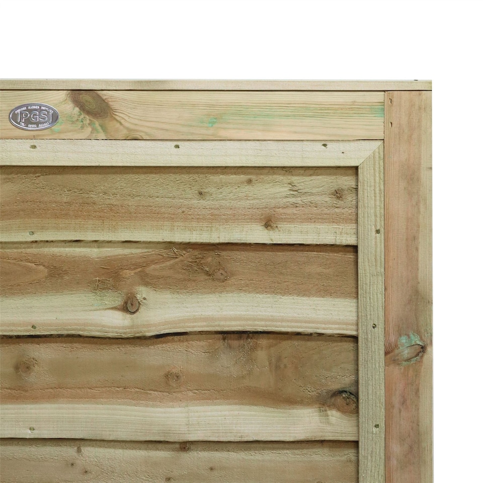 image 1 of Waney Lap Garden Gate 6ft x 3ft Treated Wooden Affordable Pedestrian Side Door