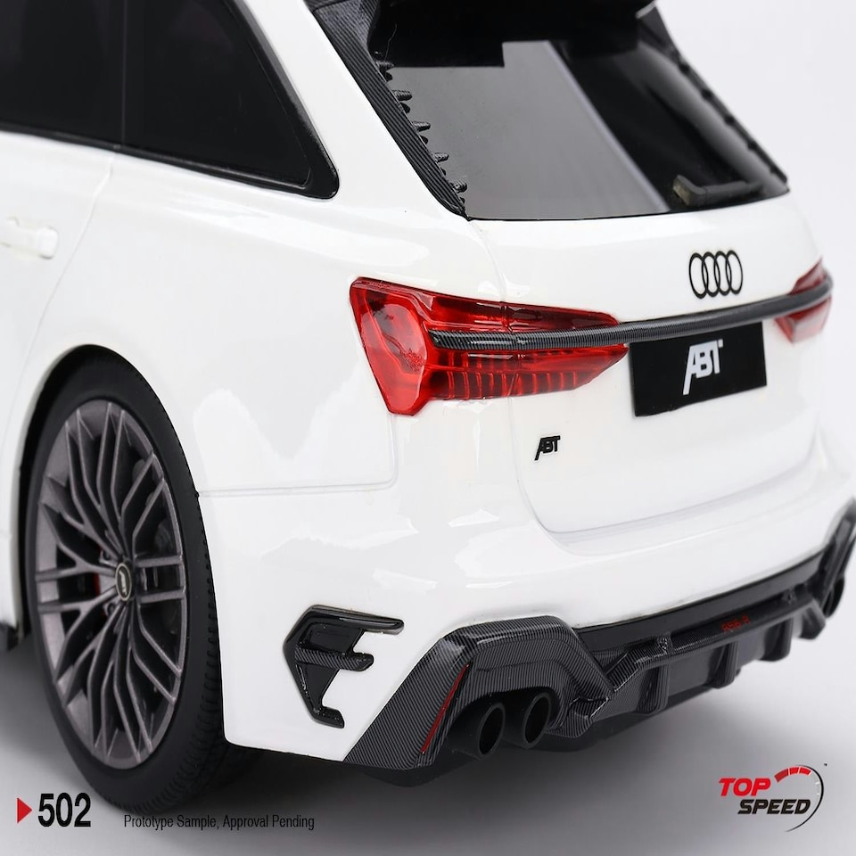 image 1 of Audi ABT RS6-R Glacier White Metallic 1:18 Scale TSM TS0502