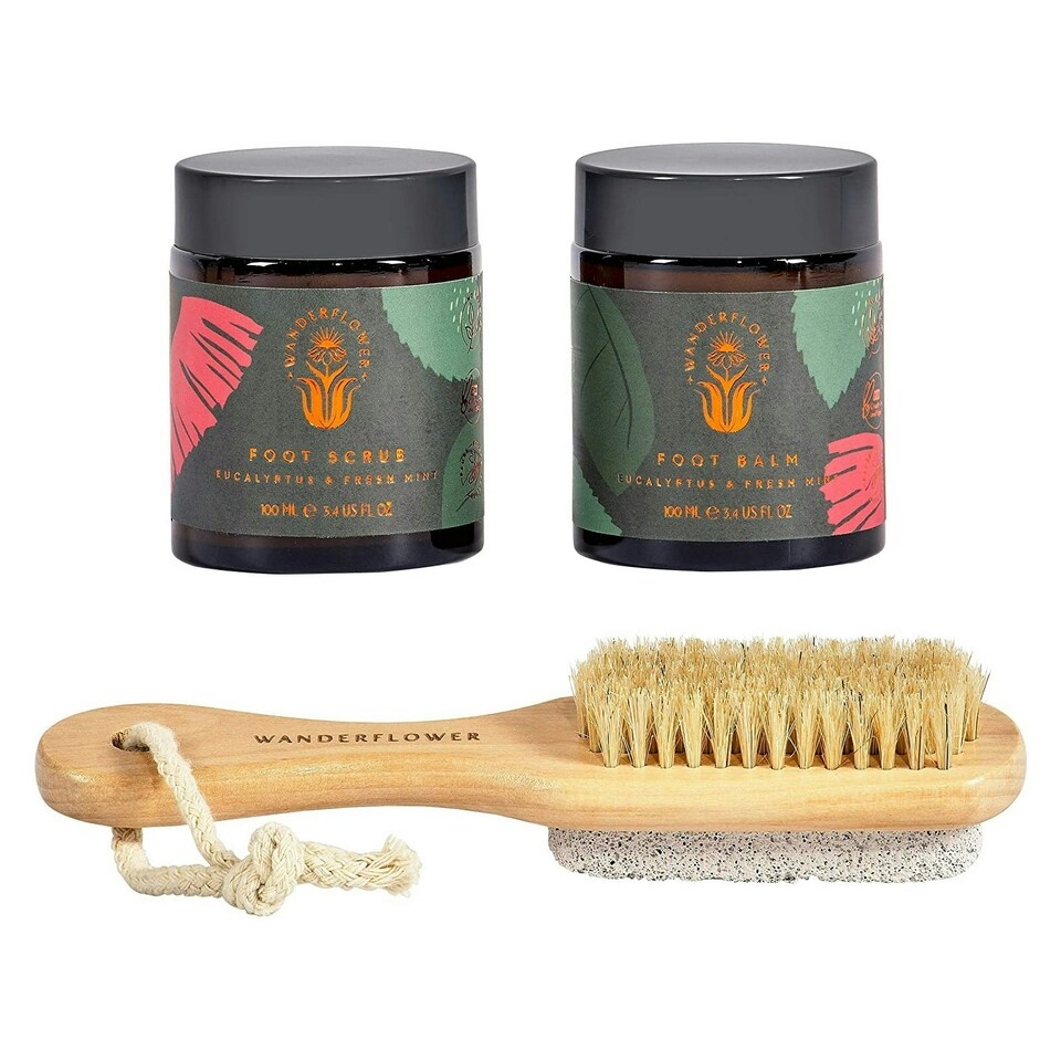image 1 of Wanderflower Foot Therapy Gift Set Eucalyptus & Fresh Mint