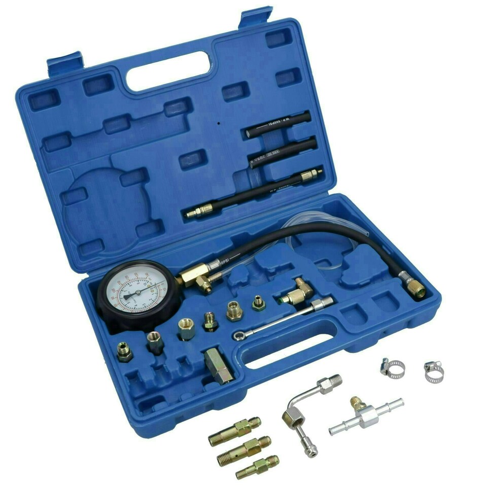 image 1 of Petrol and diesel fuel pump pressure tester / meter 0 - 145 PSI AT241